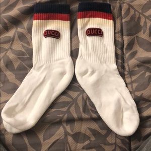 Gucci socks women’s size 8.5 white striped